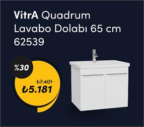 VitrA Quadrum Lavabo Dolabı 65 cm Parlak Beyaz 62539