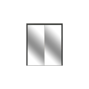 Kobos Meta Aydınlatmalı Dolaplı Ayna Mat Antrasit 70 cm KB.300000