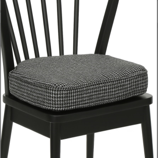 Vitale Pavılıon Sandalye Minderi Siyah  MS.SA026-M