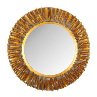 Vitale Lux Gold Oval Duvar Aynası 72 cm AK.DF0072